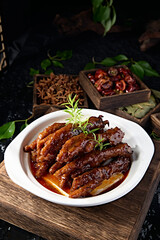 Braised Tiger Skin Chicken Feet in Soy Sauce Soup