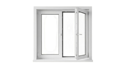 White Tilt And Turn Window Open Position