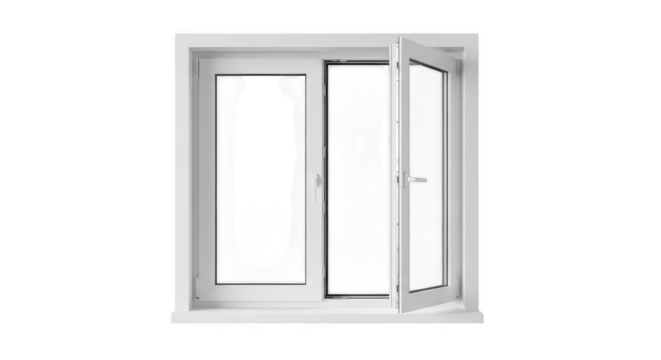 White Tilt And Turn Window Open Position