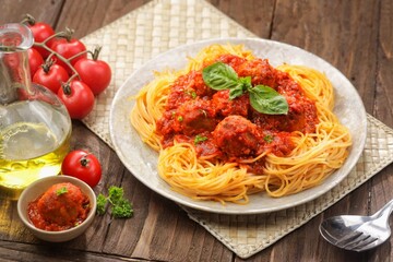 Spaghetti Meatballs is an Italian - American dish. classic spaghetti pasta recipe with the addition of meatballs