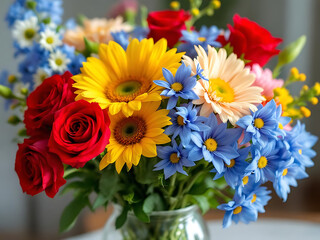 Colorful Floral Arrangements and Bouquets for Decoration and Design