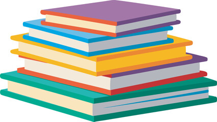 A minimalist collection of open book illustration