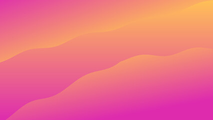 Fototapeta premium Yellow to Pink Gradient with Wavy Lines – Abstract Background for Vibrant Design and Fluid Motion