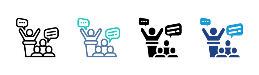 Fototapeta premium Discourse Icon