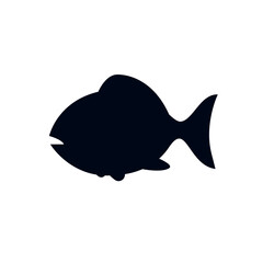 blue fish emoji symbol sign icon vector illustration