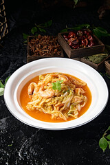 Delicious prawn and cabbage soup