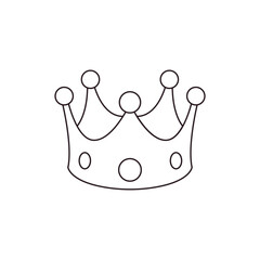 crown royal king princess prince queen emoji symbol sign icon vector illustration