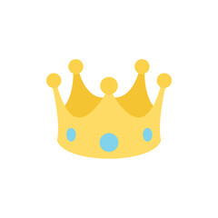crown royal king princess prince queen emoji symbol sign icon vector illustration