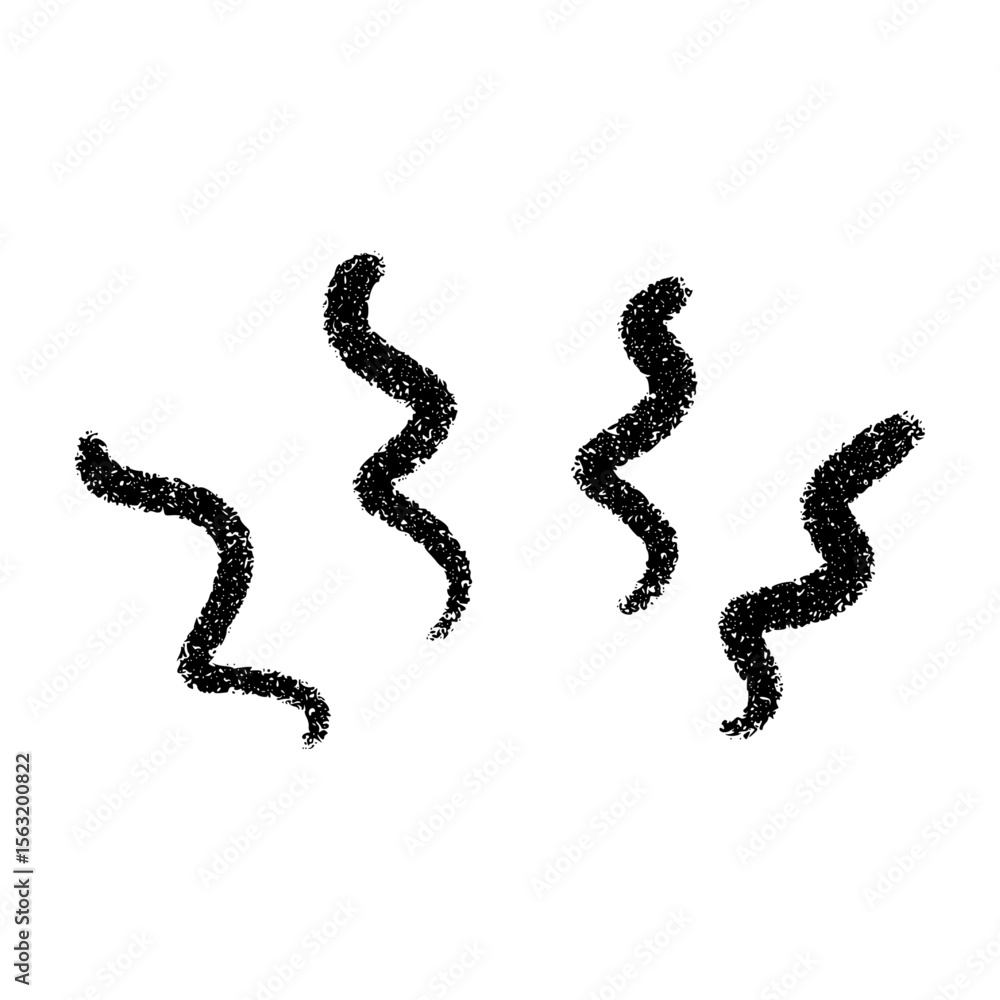 Poster manga-style speed lines with sketchy movement marks. cartoon motion elements and fun action stroke. 