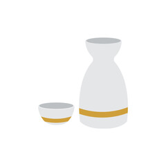 vase mug jug pitcher sake bottle emoji symbol sign icon vector illustration