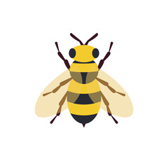 bee emoji symbol sign icon vector illustration cute insect honey