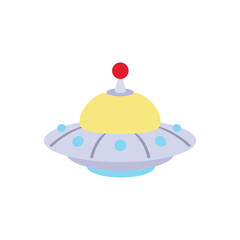 ufo alien flying saucer emoji symbol sign icon vector illustration