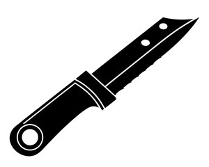 Box Cutter Knife silhouette vector illustration