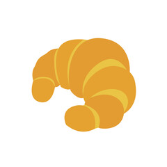 croissant bakery baked good french breakfast delicious emoji symbol sign icon vector illustration food