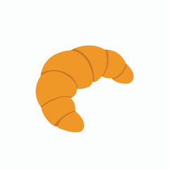 croissant bakery baked good french breakfast delicious emoji symbol sign icon vector illustration food