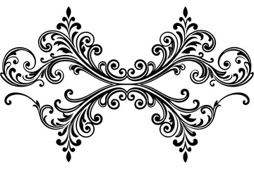 Elegant Vintage Decorative Dividers with Ornate Swirls for Classic Invitations, Frames, Borders, and Design Projects