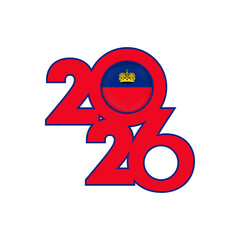 2026 banner with Liechtenstein flag inside.