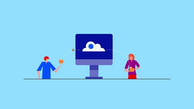 Cloud storage with active sync functionality facilitates to organise data flow to individuals carrying digital folder.