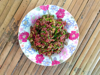 plate with salad