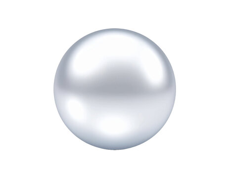 3d silver sphere