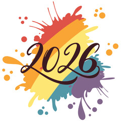 Year Celebration Splashes 2026 new year