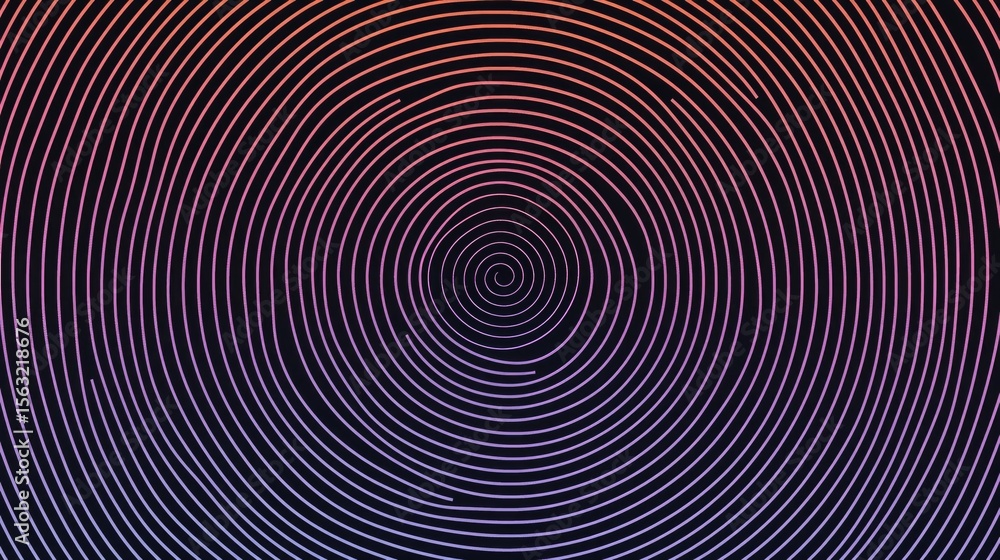 Poster spiraling patterns of light digital art abstract design vibrant environment close-up view visual har