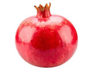 Pomegranate isolated on transparent background.