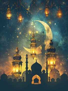 Ramdhan and Eid Al fitr poster