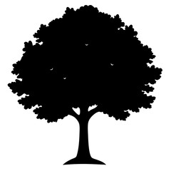 vector tree silhouette