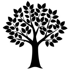 Obraz premium vector tree silhouette