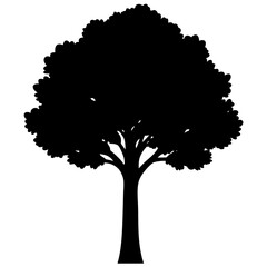 vector tree silhouette