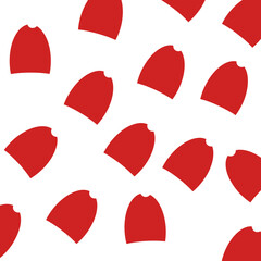 seamless pattern with hats, Minimalist Santa hat illustration. Perfect for Christmas-themed designs, greeting cards, and holiday decorations. 