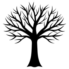 Obraz premium tree silhouette vector
