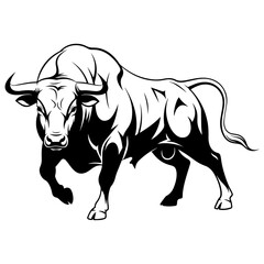 Obraz premium Abstract Bull Art Vector Design 11