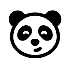 panda face vector illustration