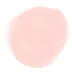 Rose blush stain shape. Soft pastel skin tone sample.