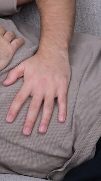vertical man stomach problems