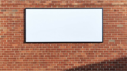 Large White Digital LCD Screen Billboard in Landscape Format