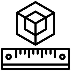 Product design. Editable stroke vector icon.