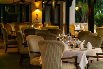 interior of the hotel restaurant
