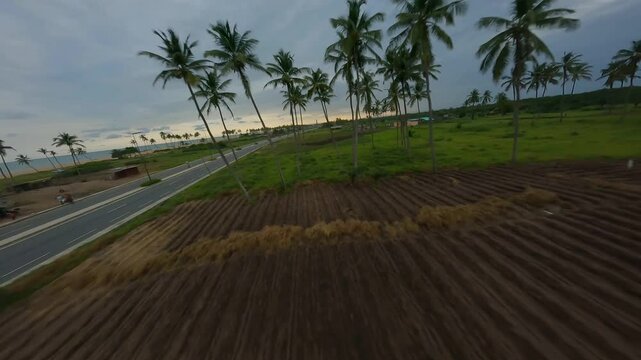 Route Afrique B&eacute;nin drone FPV