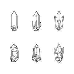 modern engineered quartz texture line art design vector