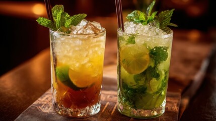 Mai Tai and Mojito Cocktails &ndash; Tropical Refreshments

