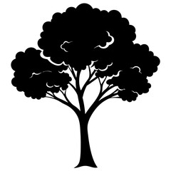 vector tree silhouette