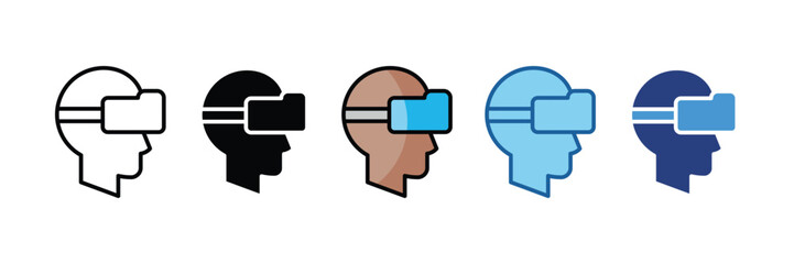 Virtual Reality  Icon Element For Design