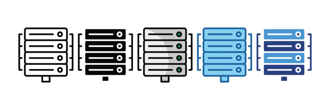 Data Center  Icon Element For Design