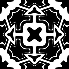 Abstract texture for fabric print, card, table cloth, furniture, banner, cover, invitation, decoration,weaving, plaid,wrapping,knitting. Repeating pattern.Black and white color.