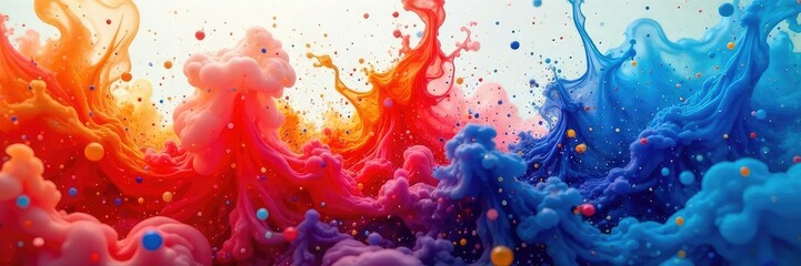 Close-up shot of vibrant ink swirling and spreading in water, creating abstract patterns and textures The dynamic movement captures the fluidity and beauty of ink in motion , graphic, pattern