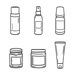 Outline design of personal care deodorant product container