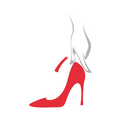 High heels logo icon